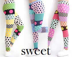 Sweet Cotton Printed Leggings, Technics : Sewing