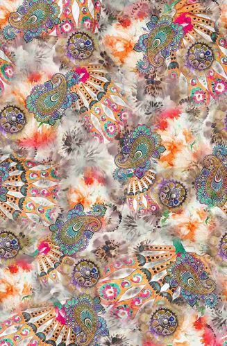 Indibala Collections Printed Polyester/Cotton/Silk/Viscose Polyester Scarfs, Size : All Size