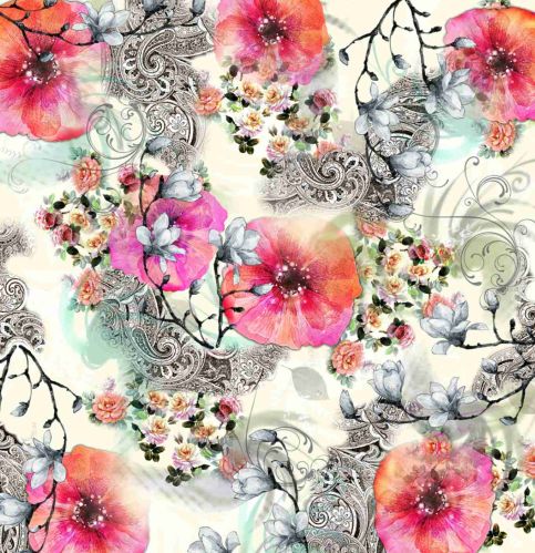 Indibala Collections Polyester/Cotton/Silk/Viscose Stylish Scarfs Digital Printed