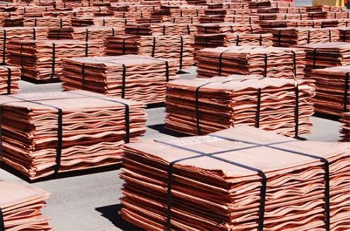 Copper cathodes, Surface : 80 Kgs-125kgs (+/-20%)