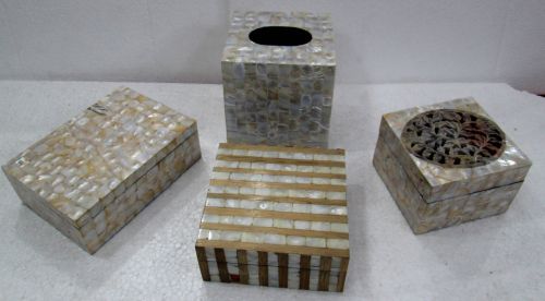 Natural Mother Of Pearl Tissue Boxes