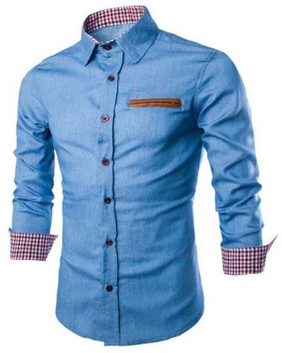 Mens Formal Shirts, Pattern : Plain