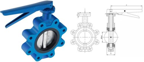 Lug Type Butterfly Valve, Size : A CATEGORY 'A'