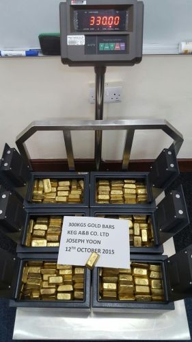 Gold dore bars 50kg, Grade : 99.87%, Packaging Type : Yellow