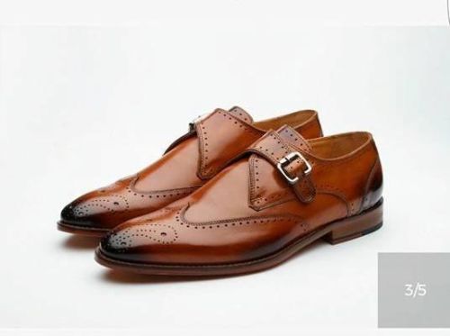 RUN+ Mens Leather Shoes, Style : FORMAL