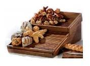 Solid Wood Food Display Stand (H003-4)