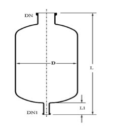 Electric Polished Cylindrical Receiver Vessel, Color : Silver