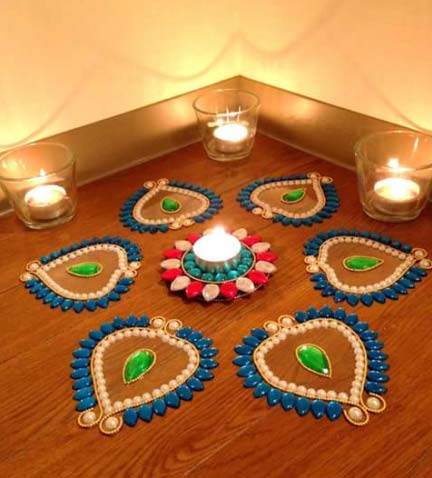 Multicolor Decorative Rangoli, For Decoration, Feature : Easy To Use, Good Quality, Highly Durable