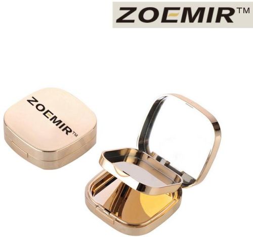 Plastic Makeup Square Shiny Powder Container, Brand Name : Zoemir