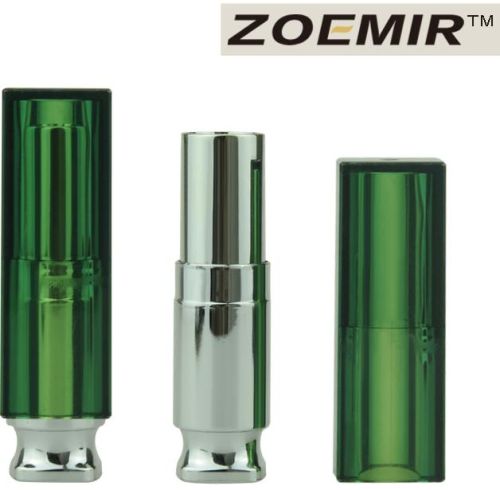 Wholesale Clear Green Square Plastic Lipstick Container For Makeup