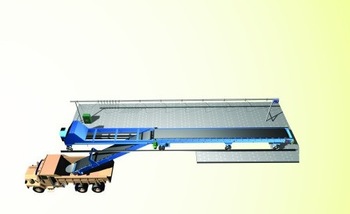 Electric Steel rebber belt Truck Loading Conveyor Machine