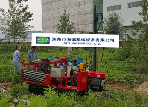 Hd-c100a Mechanical Drive Crawler Drilling Rig, Brand Name : HAIDE