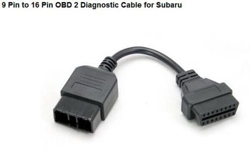 Customized Subaru 9 Pin To 16 Pin OBD OBD2 Car Diagnostic Cable
