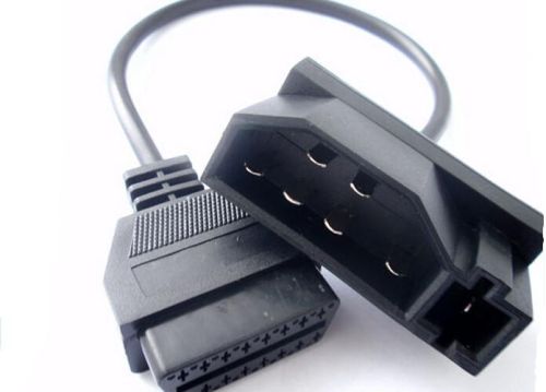 Ford 7Pin Male To OBDII 16Pin Female Car Diagnostic Tool Adapter Conve