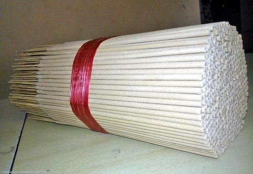 White Raw Incense Sticks, Length : 6-12inch for Worship