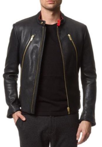 Mens PU Leather Jacket
