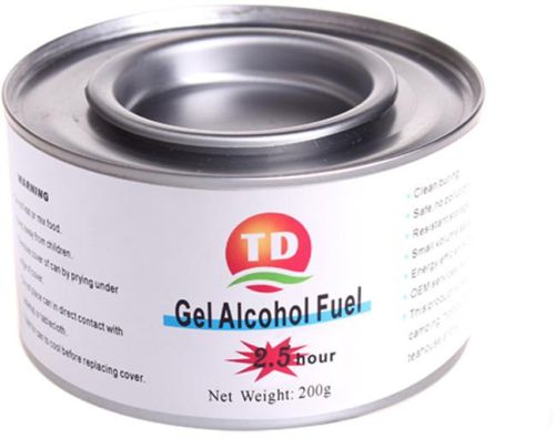 Methanol 2.5h Gel Chafing Dish Fuel, Brand Name : TIANDA
