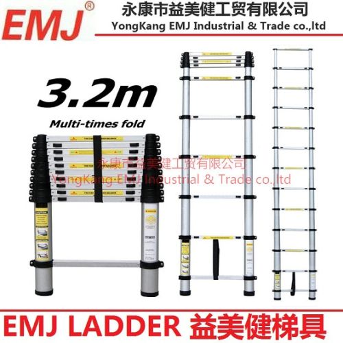 Aluminum EMJ 3.2M Single Telescopic Ladder