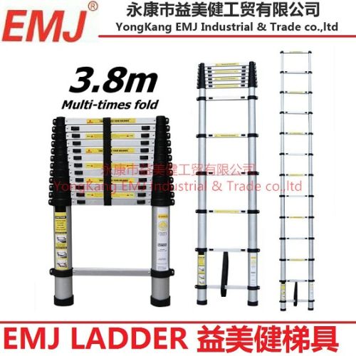 Aluminum EMJ 3.8M Single Telescopic Ladder