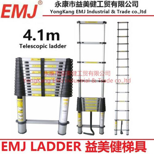 Aluminum Emj 4.1m Single Telescopic Ladder