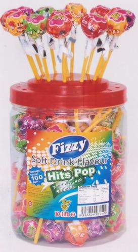 80 Dino Whistle Fizzy Soft Drink Flavour Hits POP