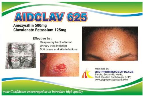 Aidclav 625 Tablets, For Clinical