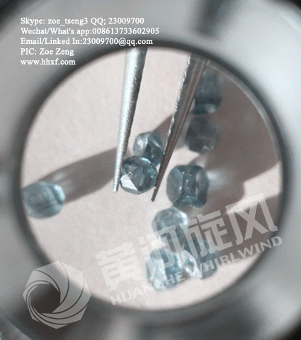 MOISSINATE Blue Synthetic Rough Diamond, Brand Name : huanghe