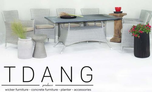 Aluminum Frame - PE Wicker Dining Set, Brand Name : TDang Furniture
