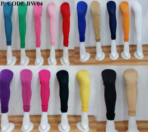 Mid Waist Plain Chudidiar Lycra Legging