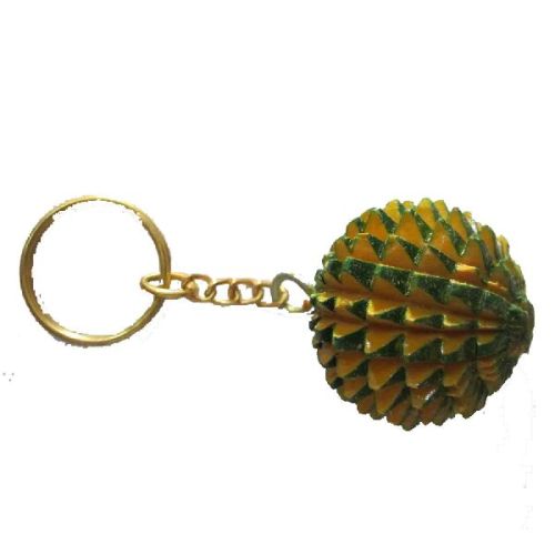 Acupressure Ball Key Chain Wooden