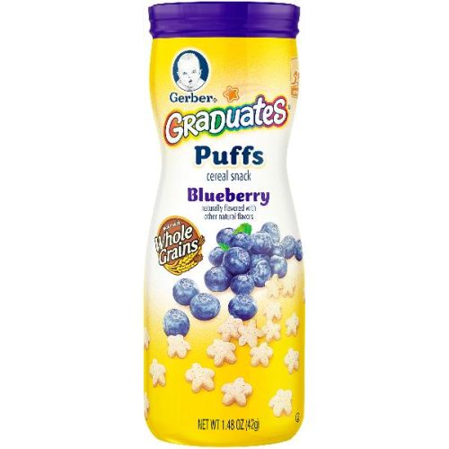 Gerber Graduates Puffs Cereal Snack Blueberry