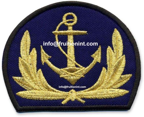 BULLION THREAD Badges, Technics : MACHINE EMBROIDERY