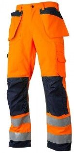 Safety Trousers, Color : Flu Yellow, Flu Orange