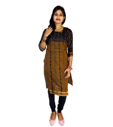 Soulify Sambalpuri Green Cotton Kurti, Gender : Female