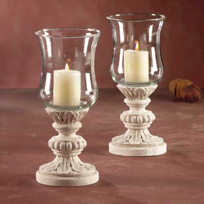 Glass Candle Holders