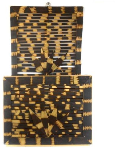 Creative Thought Bamboo Wall Mounted Shelf, For Home Decor, Width : 16 Cm