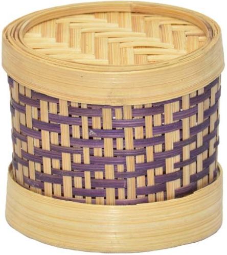 Creative Thought Bamboo Jewellry Box, Size : 7.5x8x6 Cm