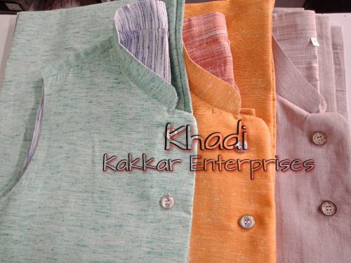 Plain Khadi Cotton Nehru Jackets, Occasion : Party Wear