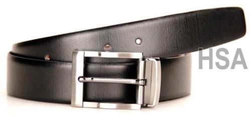 Zinc Metal Buckle Mens Leather Belt (G58942REV)