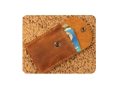 Leather Credit Card Holder, Size : 10x8cm