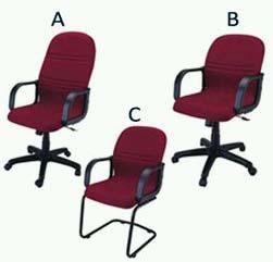 Office Chairs, Material : Metal, Wood,suede