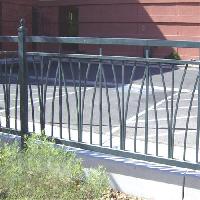 Steel Polished Compound Wall Grills, Color : Black