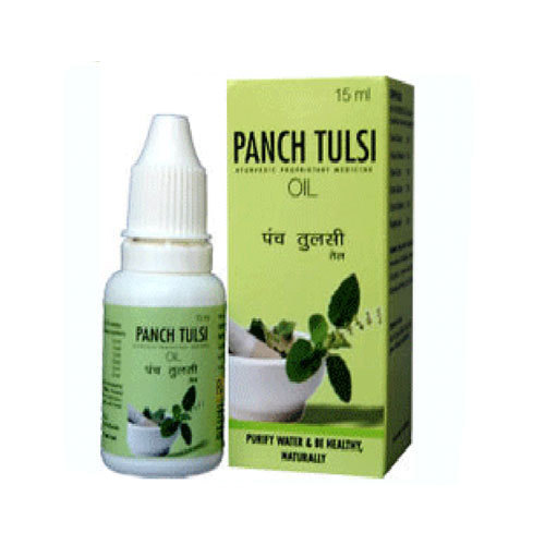 Panch Tulsi Herbal Oil, Packaging Size : 15 Ml Bottle