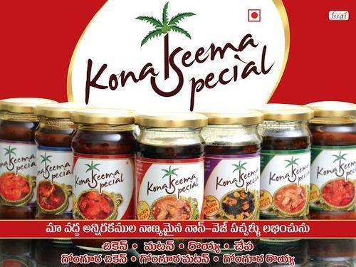 Konaseema Special Hygenic Non Veg Pickles, Taste : Spicy