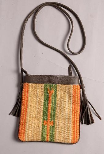 Ajia Hand-woven Punja Dhurrie Bag, Feature : Handwoven