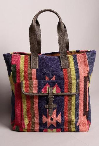 Alpa Hand-woven Punja Dhurrie Bag, Style : Tote