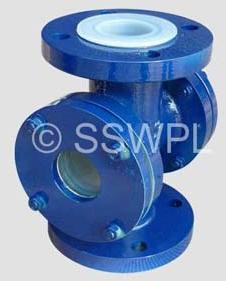 PFA Lined Double Window Sight Flow Indicator