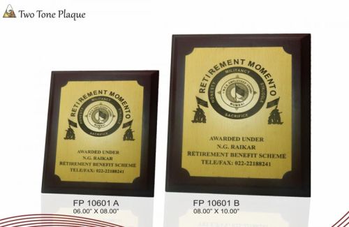 Rectangular Polished Wooden Frames & Plaques, For Award Use, Size : 4x6inch, 5x7inch6x9inch, 7x10inch