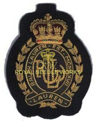 Fabric Embroidered Ralph Lauren Badges, For Durable, Shiny, Size : 1.5X3inch