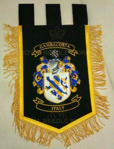 Hand Embroidered Family Crest, Color : Multicolor